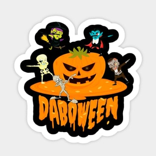 Dabbing Vampire Witch Skeleton Zombie Mummy Halloween Sticker